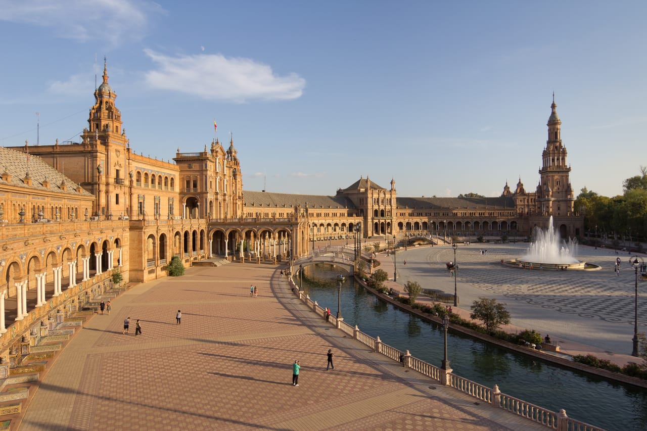La plaza de España, à Séville.