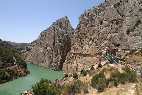 Le Caminito del Rey, accroché au défilé de los Gaitanes.