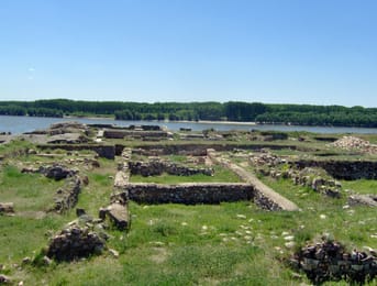 Les ruines de Capidava au bord du Danube.