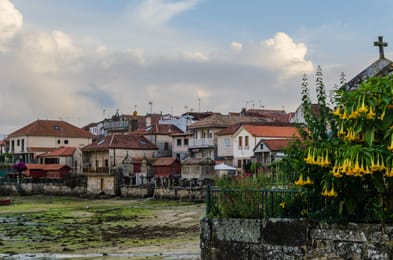Combarro et ses hórreos au bord de la ría.