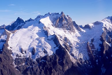 La Meije, vue depuis la route du Lautaret.