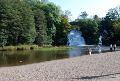 La cascade de Coo et ses deux chutes sur l’Amblève.