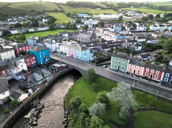 Les maisons colorées d’Aberaeron, au bord de l’Aeron.