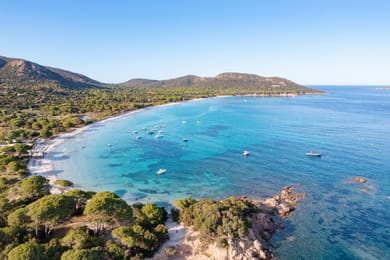 La plage de Palombaggia, au sud de Porto-Vecchio.