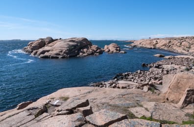 Le granit rose de Stångehuvud, à Lysekil.