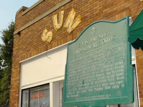 La façade de Sun Studio, à Memphis.