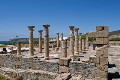 Les ruines romaines de Baelo Claudia, face à la mer.