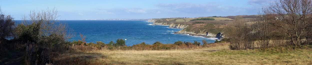 La corniche basque, entre Hendaye et Saint-Jean-de-Luz.