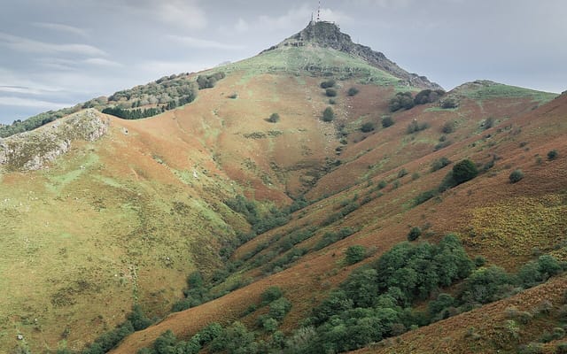 La Rhune, which marks the border between the two sides.