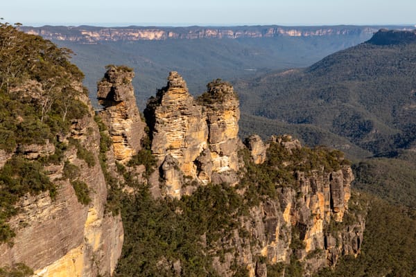 Les Three Sisters et la vallée de la Jamison, dans les Blue Mountains.
