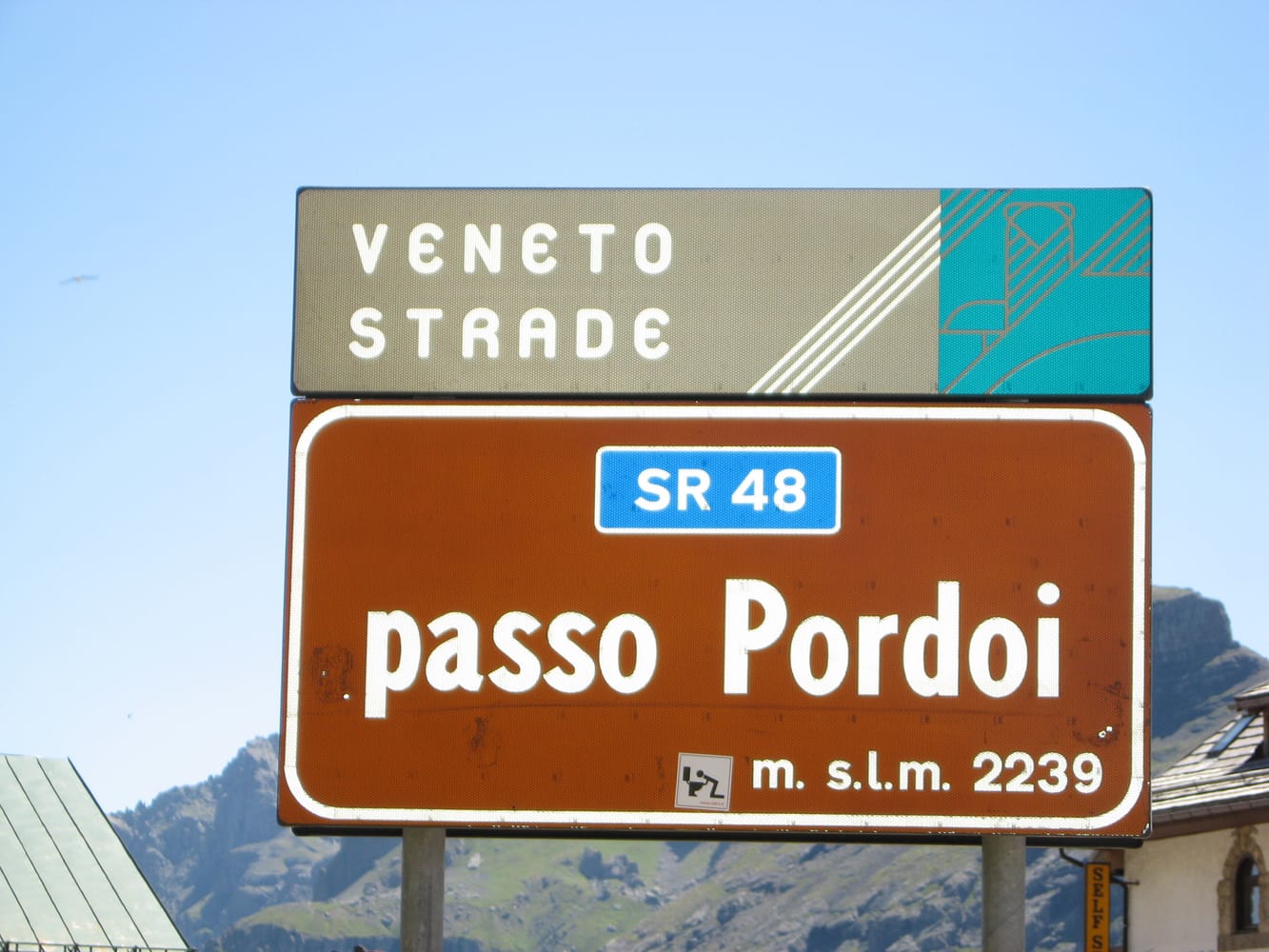 The Passo Pordoi, the high point of the loop.