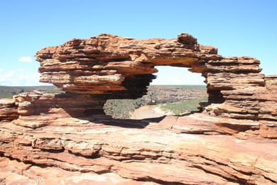 Nature’s Window, l’arche de grès au-dessus de la gorge de la Murchison.