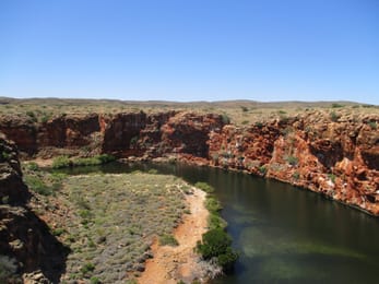 La gorge de Yardie Creek et ses falaises rouges, dans la Cape Range.