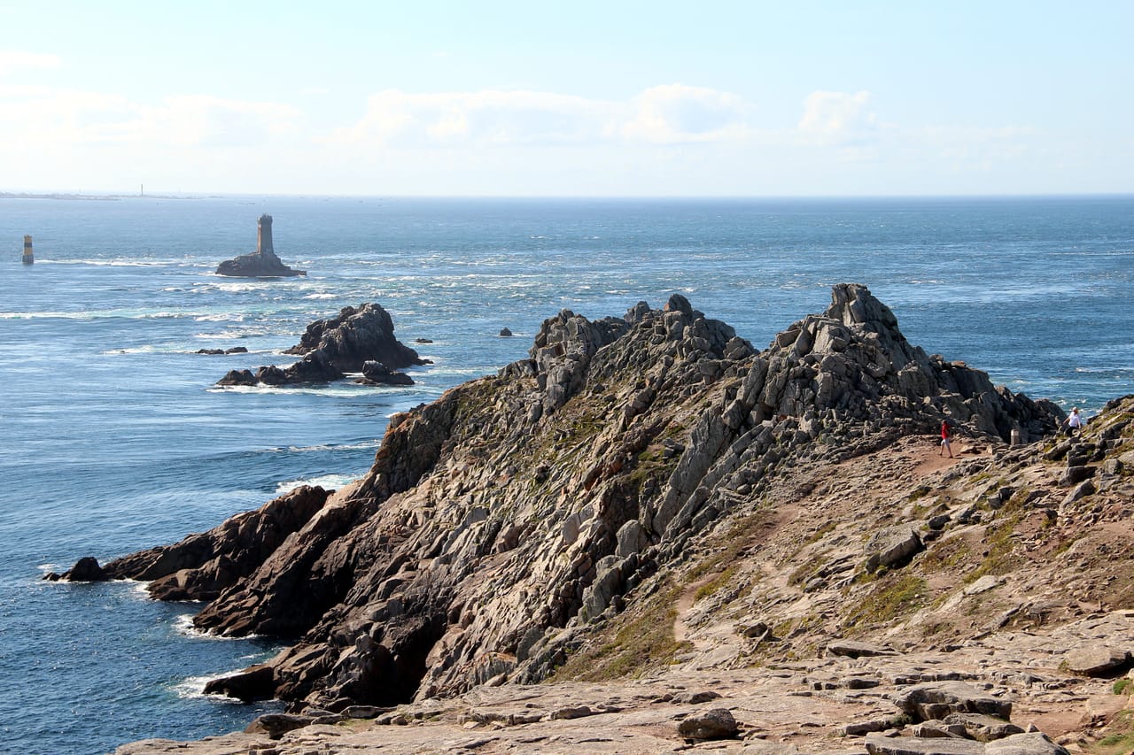 La pointe du Raz, face au raz de Sein.