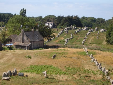 Les alignements de Carnac, dressés au Néolithique.